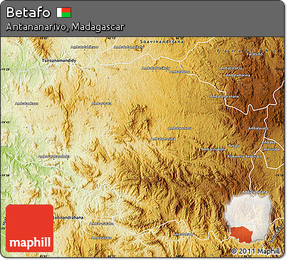 Physical Map of Betafo