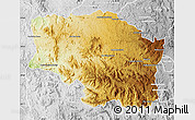 Physical Map of Betafo, lighten, desaturated