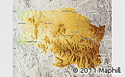 Physical Map of Betafo, lighten, semi-desaturated