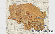Satellite Map of Betafo, shaded relief outside