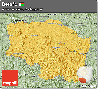 Savanna Style Map of Betafo