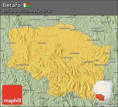 Savanna Style Map of Betafo