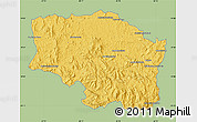 Savanna Style Map of Betafo, single color outside