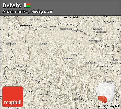 Shaded Relief Map of Betafo