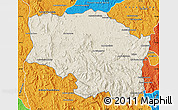 Shaded Relief Map of Betafo, political outside
