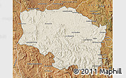 Shaded Relief Map of Betafo, satellite outside