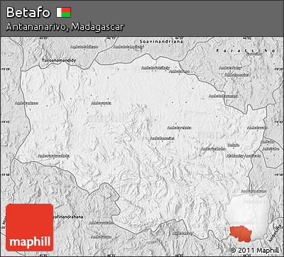 Silver Style Map of Betafo