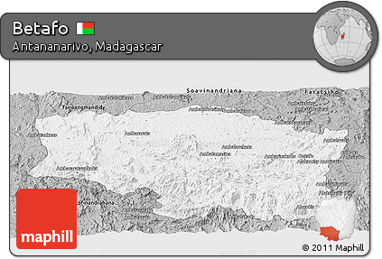 Gray Panoramic Map of Betafo