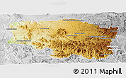 Physical Panoramic Map of Betafo, lighten, desaturated