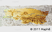 Physical Panoramic Map of Betafo, lighten, semi-desaturated