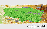 Political Panoramic Map of Betafo, physical outside