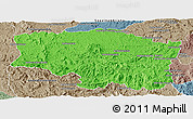 Political Panoramic Map of Betafo, semi-desaturated