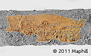 Satellite Panoramic Map of Betafo, desaturated