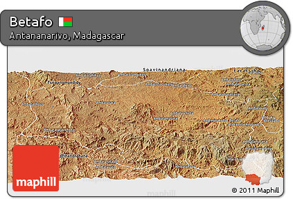 Satellite Panoramic Map of Betafo