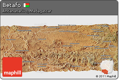 Satellite Panoramic Map of Betafo