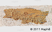 Satellite Panoramic Map of Betafo, lighten