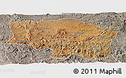 Satellite Panoramic Map of Betafo, semi-desaturated