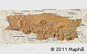 Satellite Panoramic Map of Betafo, shaded relief outside