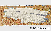 Shaded Relief Panoramic Map of Betafo, satellite outside