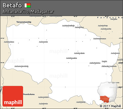Classic Style Simple Map of Betafo