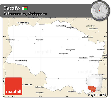 Classic Style Simple Map of Betafo