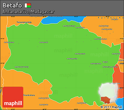Political Simple Map of Betafo