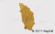 Physical 3D Map of Manjakandriana, cropped outside