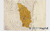 Physical 3D Map of Manjakandriana, lighten