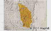 Physical 3D Map of Manjakandriana, lighten, semi-desaturated