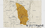 Physical 3D Map of Manjakandriana, shaded relief outside