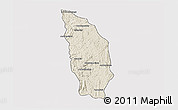 Shaded Relief 3D Map of Manjakandriana, cropped outside