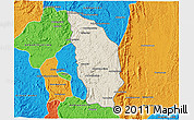 Shaded Relief 3D Map of Manjakandriana, political outside