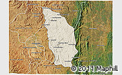 Shaded Relief 3D Map of Manjakandriana, satellite outside