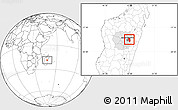Blank Location Map of Manjakandriana, highlighted parent region