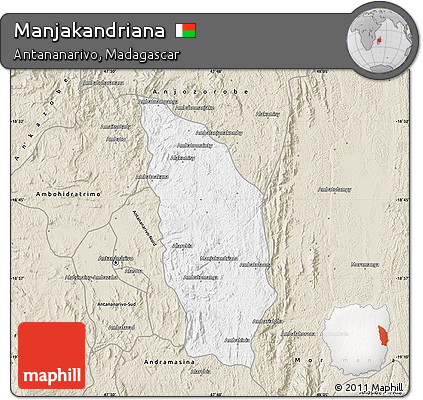 Classic Style Map of Manjakandriana