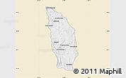 Classic Style Map of Manjakandriana, single color outside