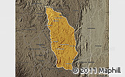 Physical Map of Manjakandriana, darken, semi-desaturated