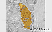 Physical Map of Manjakandriana, lighten, desaturated