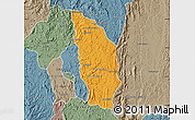 Political Map of Manjakandriana, semi-desaturated