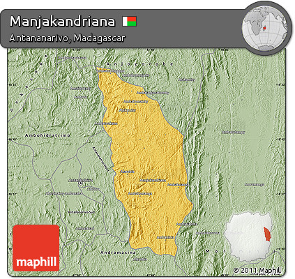 Savanna Style Map of Manjakandriana