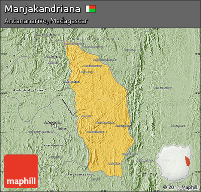 Savanna Style Map of Manjakandriana