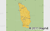 Savanna Style Map of Manjakandriana, single color outside