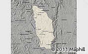 Shaded Relief Map of Manjakandriana, darken, semi-desaturated