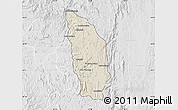 Shaded Relief Map of Manjakandriana, lighten, desaturated