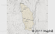 Shaded Relief Map of Manjakandriana, lighten, semi-desaturated