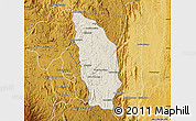 Shaded Relief Map of Manjakandriana, physical outside