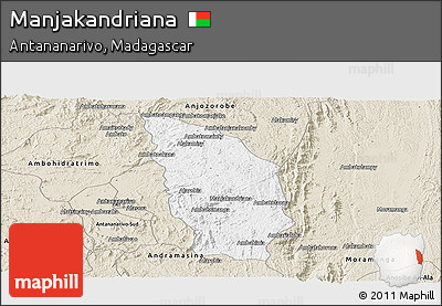 Classic Style Panoramic Map of Manjakandriana