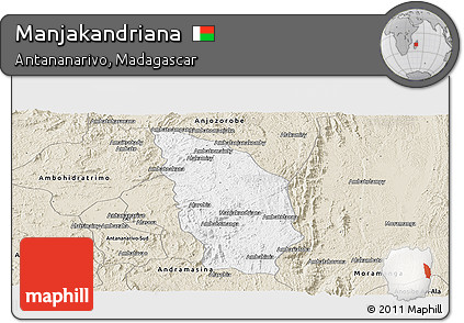 Classic Style Panoramic Map of Manjakandriana