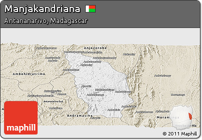 Classic Style Panoramic Map of Manjakandriana