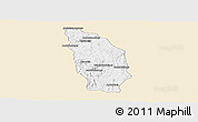 Classic Style Panoramic Map of Manjakandriana, single color outside